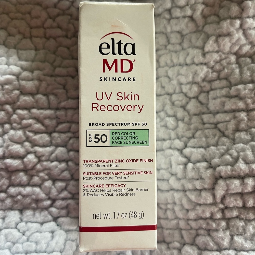 NEW EltaMD UV Skin Recovery SPF 50 - Red Color Correcting Face Sunscreen
